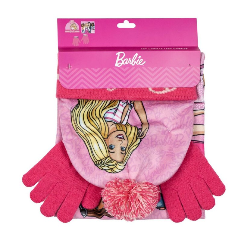 Bonnet enfant Barbie Rose (Taille unique)