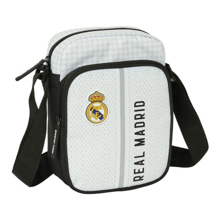 Sac à Bandoulière Real Madrid C.F. Blanc Gris 16 x 22 x 6 cm