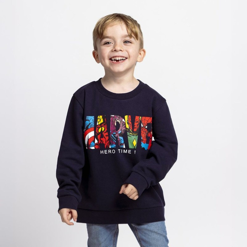 Children’s Sweatshirt without Hood Marvel Dark blue