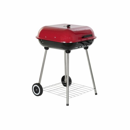 Kohlegrill mit Deckel und Rädern DKD Home Decor Rot (60 x 57 x 80 cm) (Restauriert B)