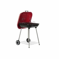 Barbecue à Charbon avec Couvercle et Roulettes DKD Home Decor Rouge (60 x 57 x 80 cm) (Reconditionné B)