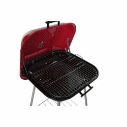 Kohlegrill mit Deckel und Rädern DKD Home Decor Rot (60 x 57 x 80 cm) (Restauriert B)