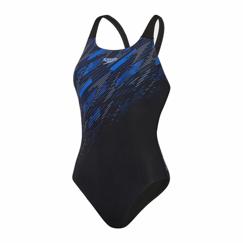 Damen Badeanzug Speedo Hyperboom Placement Blau