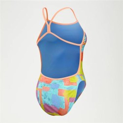 Women’s Bathing Costume Speedo Speedo Allover Digital V-Back Blue