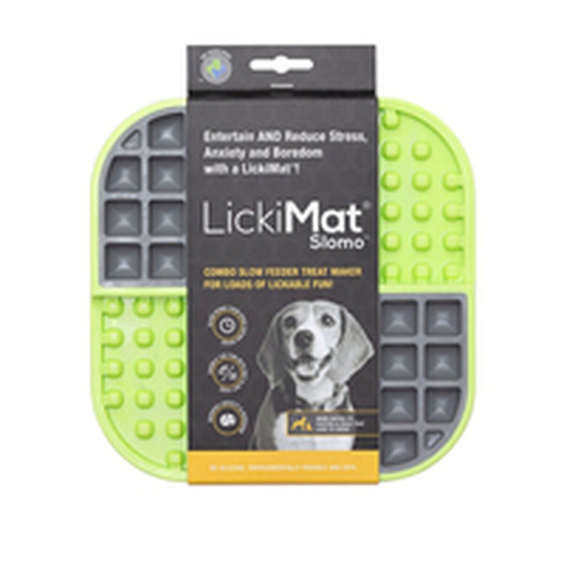 Mangeoire pour chiens Lickimat Slomo Vert polypropylène TPR