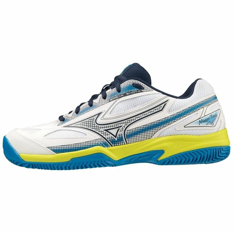 Adult's Padel Trainers Mizuno Break Shot 4 CC White