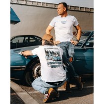 Men’s Short Sleeve T-Shirt RADIKAL NICE TRACTOR NEAR THE BULLS White L