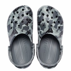 Clogs Crocs Classic Printed Camo Clog Grey Adults