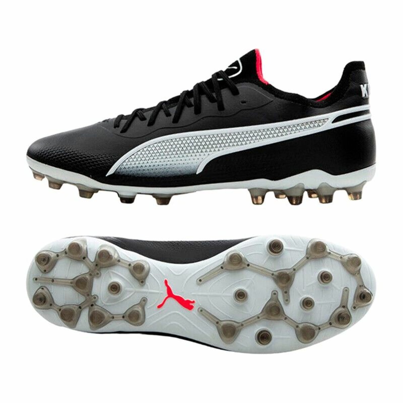 Fußballschuhe für Erwachsene Puma KING ULTIMATE MG Weiß Schwarz