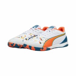 Chaussures de Futsal pour Adultes Puma IBERO V CREATIVITY Blanc Enfant Unisexe