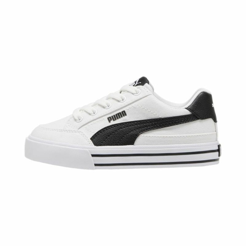 Jungen Sneaker Puma Court Classic Vulc F Weiß