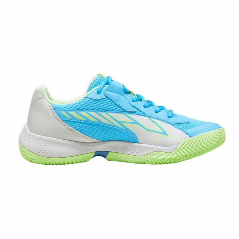 Chaussures de Padel pour Adultes Puma NOVA Court Luminous Bleu Blanc