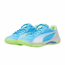 Chaussures de Padel pour Adultes Puma NOVA Court Luminous Bleu Blanc