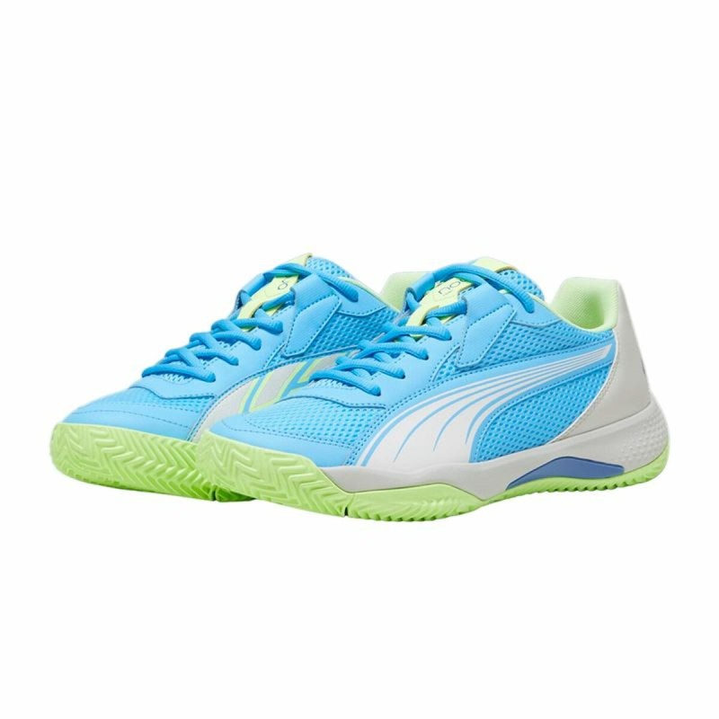 Chaussures de Padel pour Adultes Puma NOVA Court Luminous Bleu Blanc