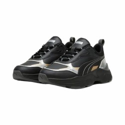 Baskets Casual pour Femme Puma Cassia Metallic Shine Noir