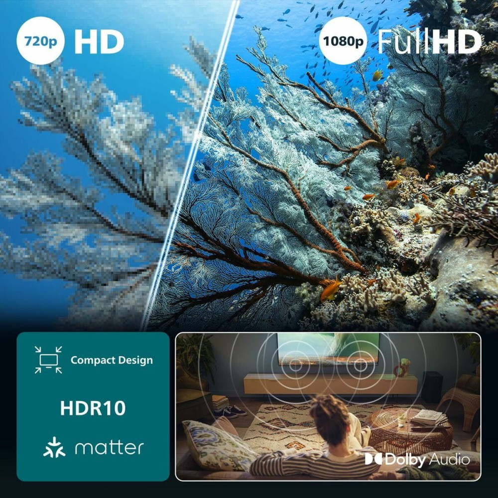TV intelligente Philips 40PFS6000/12 Full HD 40" LED HDR