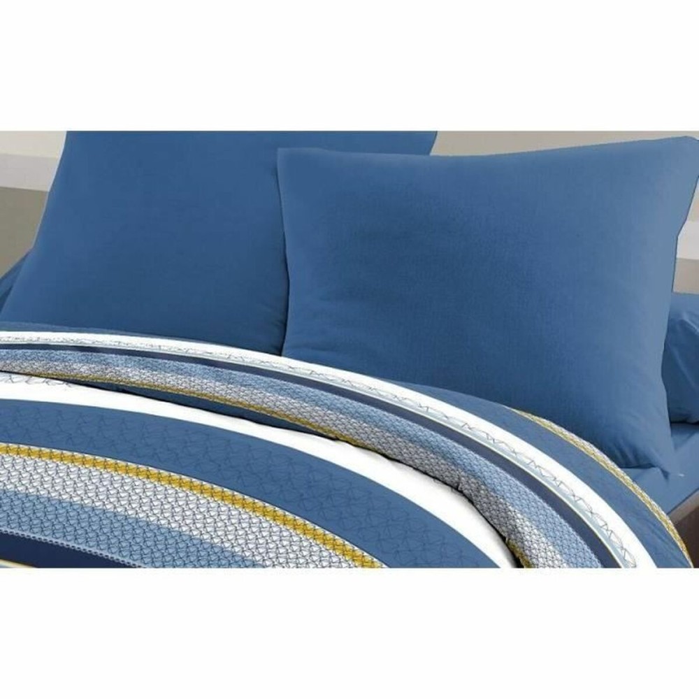 Bettbezug-Set HOME LINGE PASSION Stanis Blau 220 x 240 cm