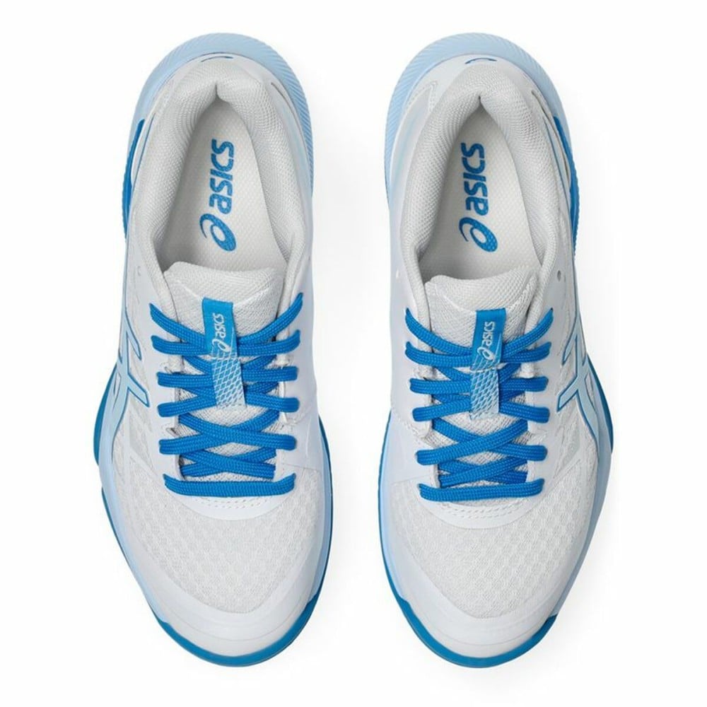 Baskets Asics Gel-Tactic 12 Bleu Blanc Femme Handball