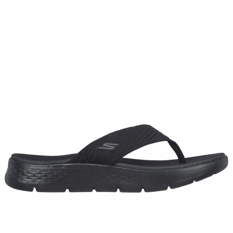 Women's Flip Flops Skechers Go Walk Flex Sandal Splender Black