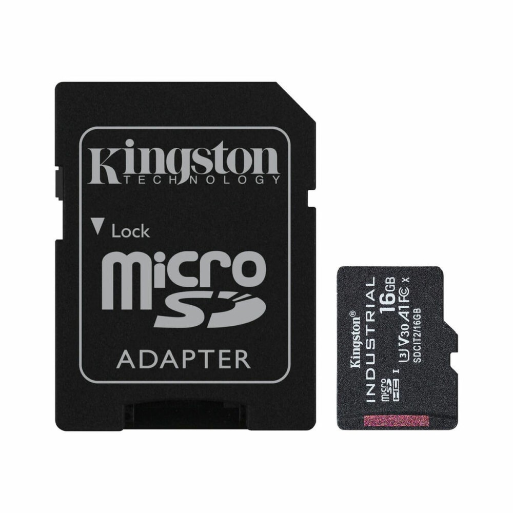Mikro SD Speicherkarte mit Adapter Kingston Industrial 16GB 16 GB