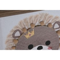 Canvas Home ESPRIT White Natural Children's animals 30 x 2,6 x 30 cm (3 Units)