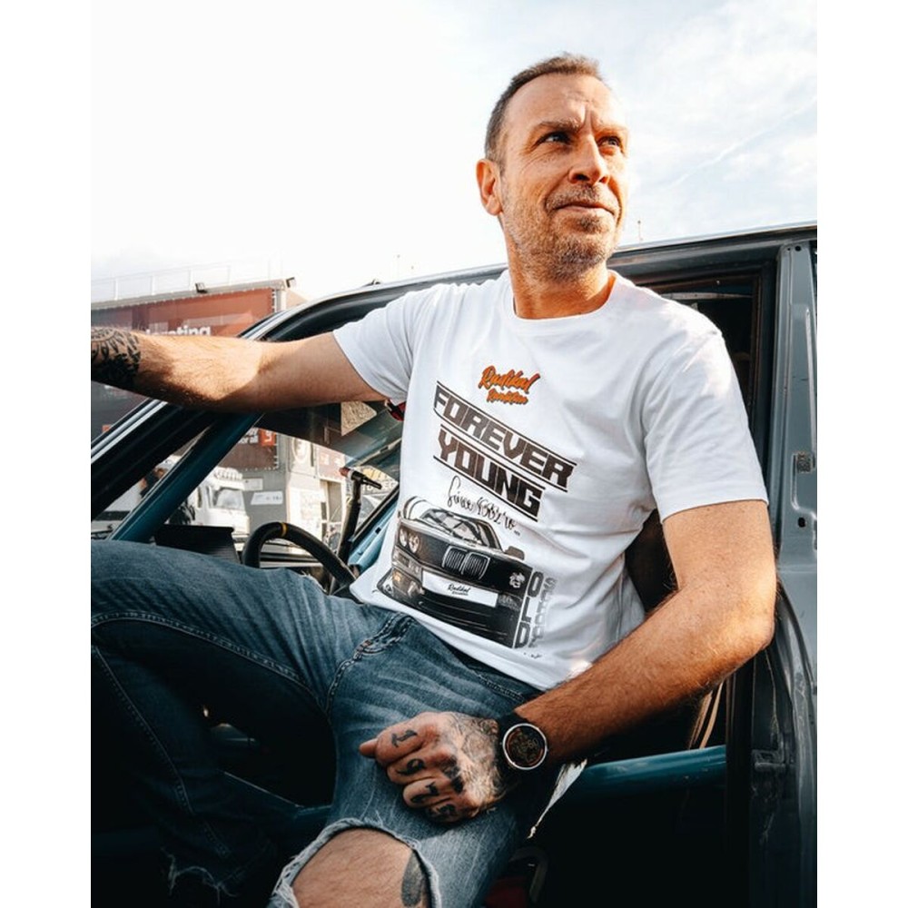 Men’s Short Sleeve T-Shirt RADIKAL FOREVER YOUNG White XXL