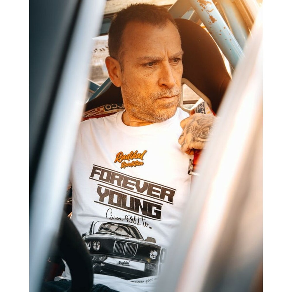 Men’s Short Sleeve T-Shirt RADIKAL FOREVER YOUNG White XXL