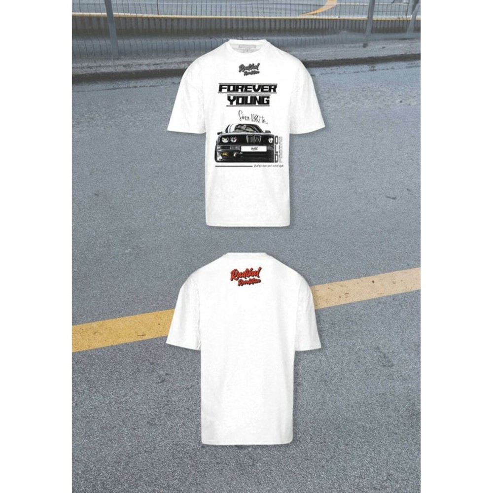 Men’s Short Sleeve T-Shirt RADIKAL FOREVER YOUNG White XXL