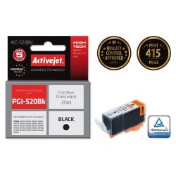 Cartouche d'Encre Compatible Activejet ACC-520BN Noir