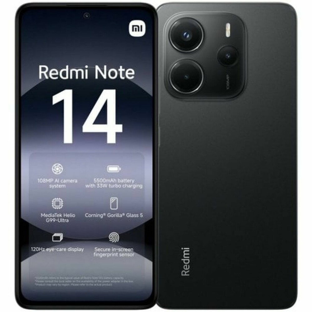 Smartphone Xiaomi Redmi Note 14 HELIO G99 ULTRA 6 GB RAM 128 GB Schwarz 6,67"