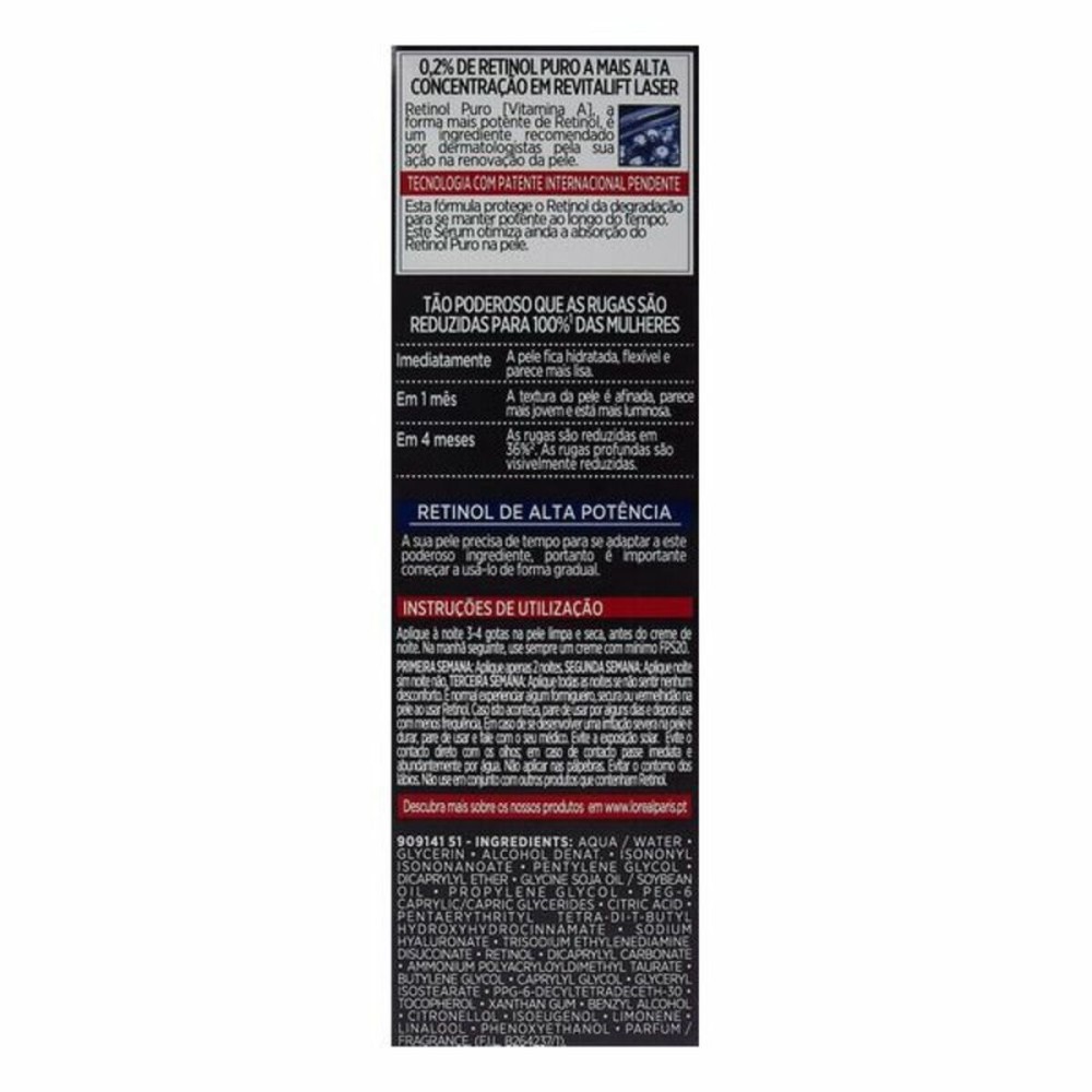 Sérum visage Revitalift Laser Retinol L'Oreal Make Up AA269700 30 ml