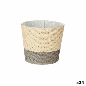Blumentopf Ibergarden WY21-71 Grau Schnur Kunststoff 19,5 x 16,5 x 19,5 cm (24 Stück)