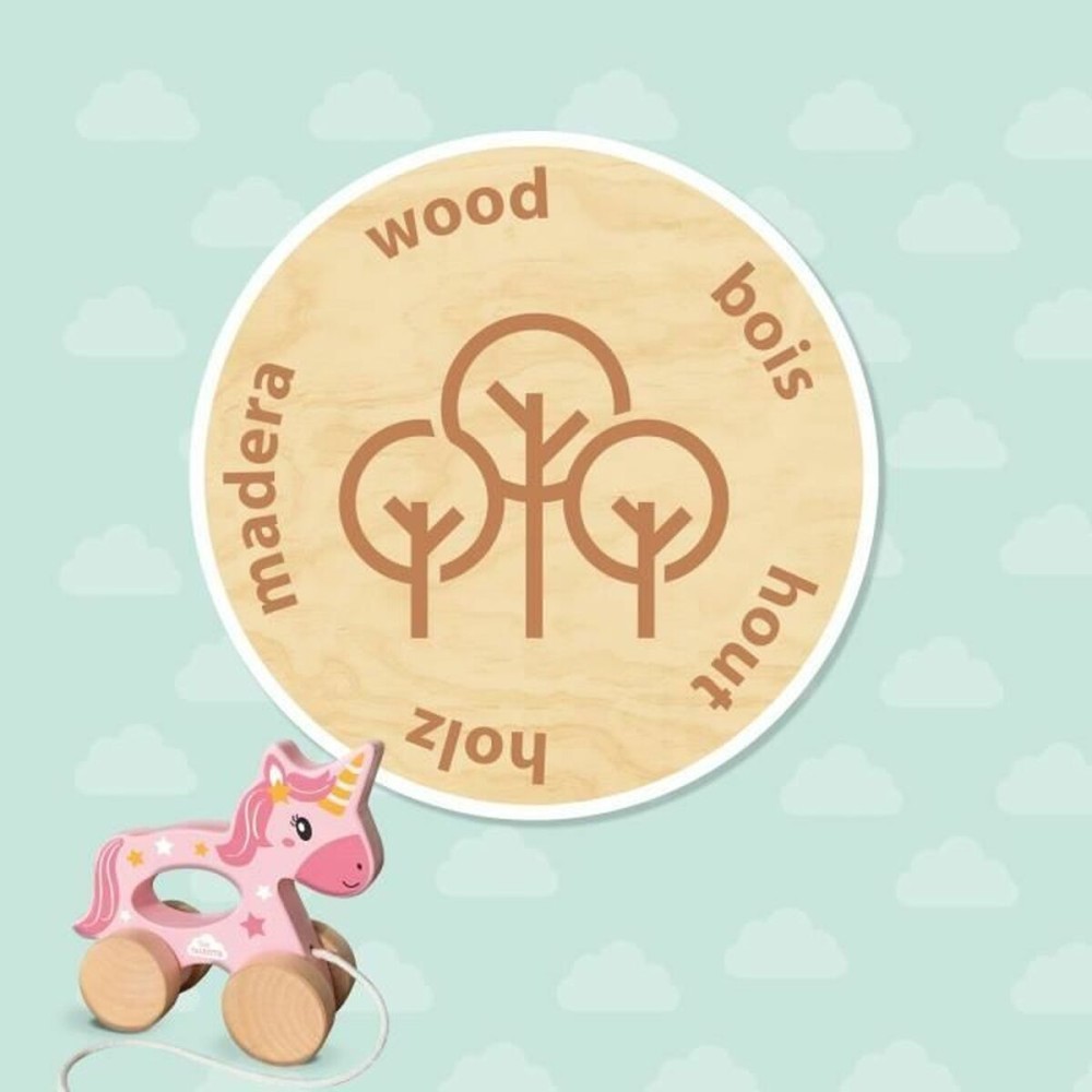 Jointed Figure SES Creative Unicornio de madera 2 en 1 Unicorn
