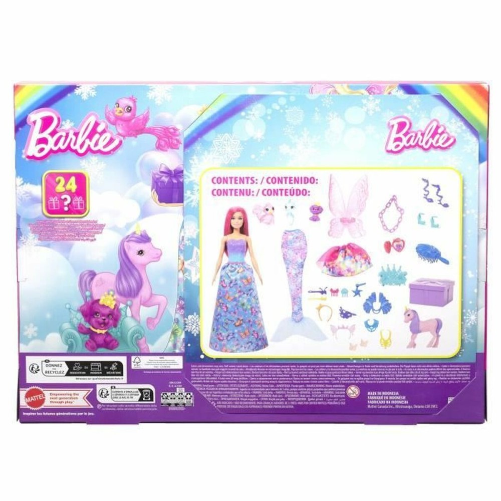 Adventskalender Barbie HRG90 Kunststoff Sirene (24 Stücke)