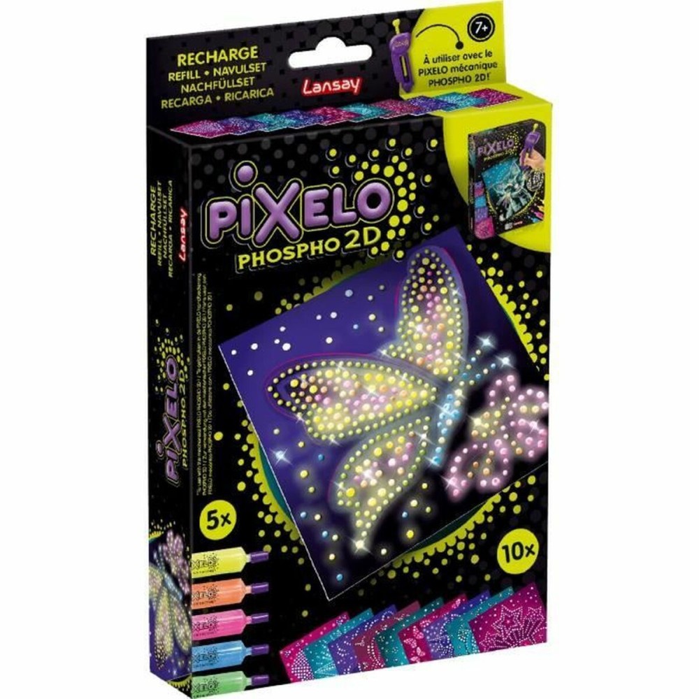 Schreibset Lansay Pixelo Phospho 2D (10 Stück)
