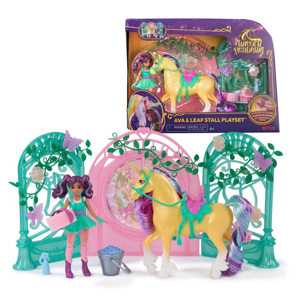 Fluffy toy Spin Master Mini Muñeca Ava y Leaf Color Reveal Unicorn Academy Multicolour Plastic Unicorn