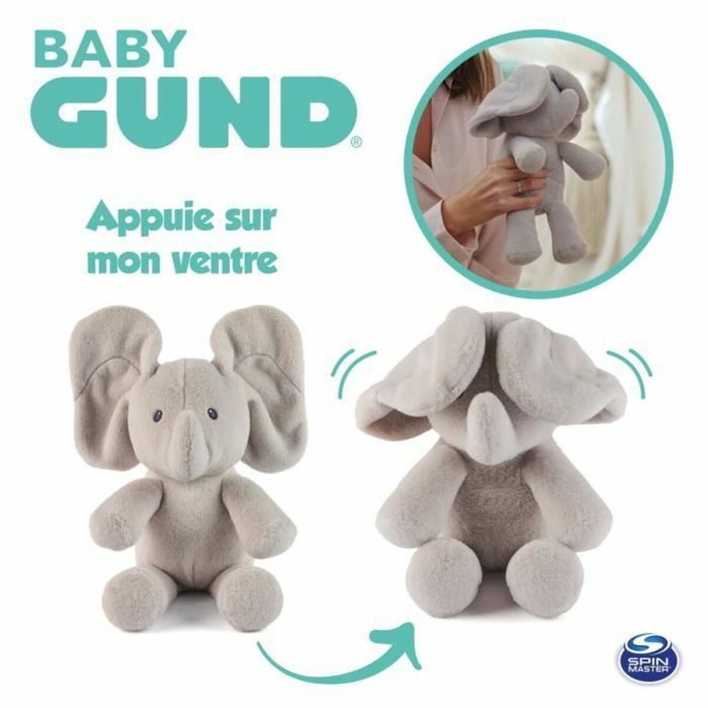 Fluffy toy Spin Master FLAPPY Grey Plush Elephant