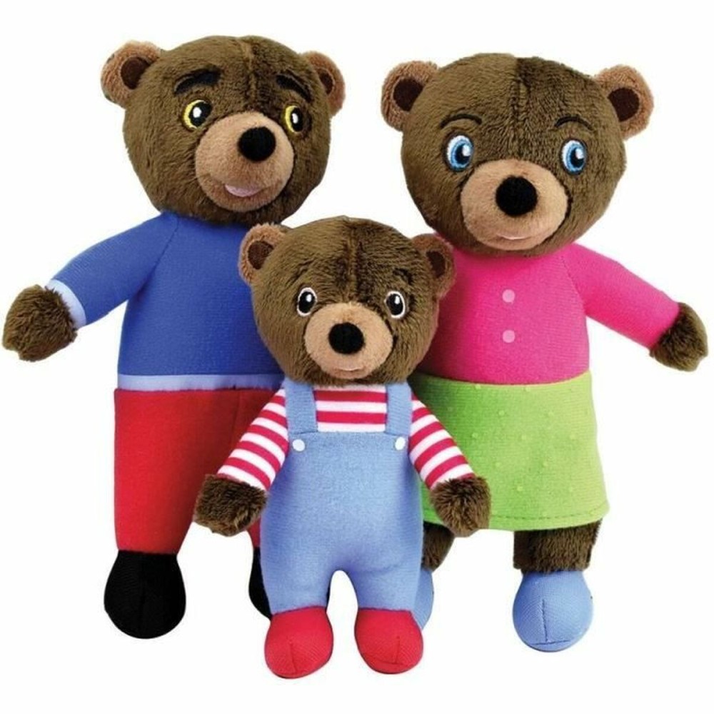 Fluffy toy Jemini Brown Plush Bear (3 Pieces)