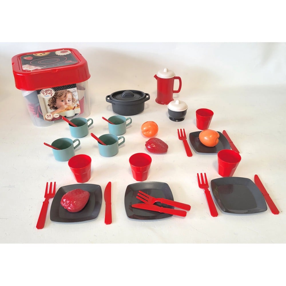 Cuisinière jouet Ecoiffier 34 Pièces