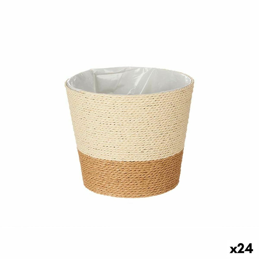 Blumentopf Ibergarden WY21-71 Braun Schnur Kunststoff 19,5 x 17,5 x 19,5 cm 19,5 x 16,5 x 19,5 cm (24 Stück)