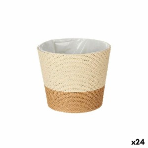 Blumentopf Ibergarden WY21-71 Braun Schnur Kunststoff 19,5 x 17,5 x 19,5 cm 19,5 x 16,5 x 19,5 cm (24 Stück)