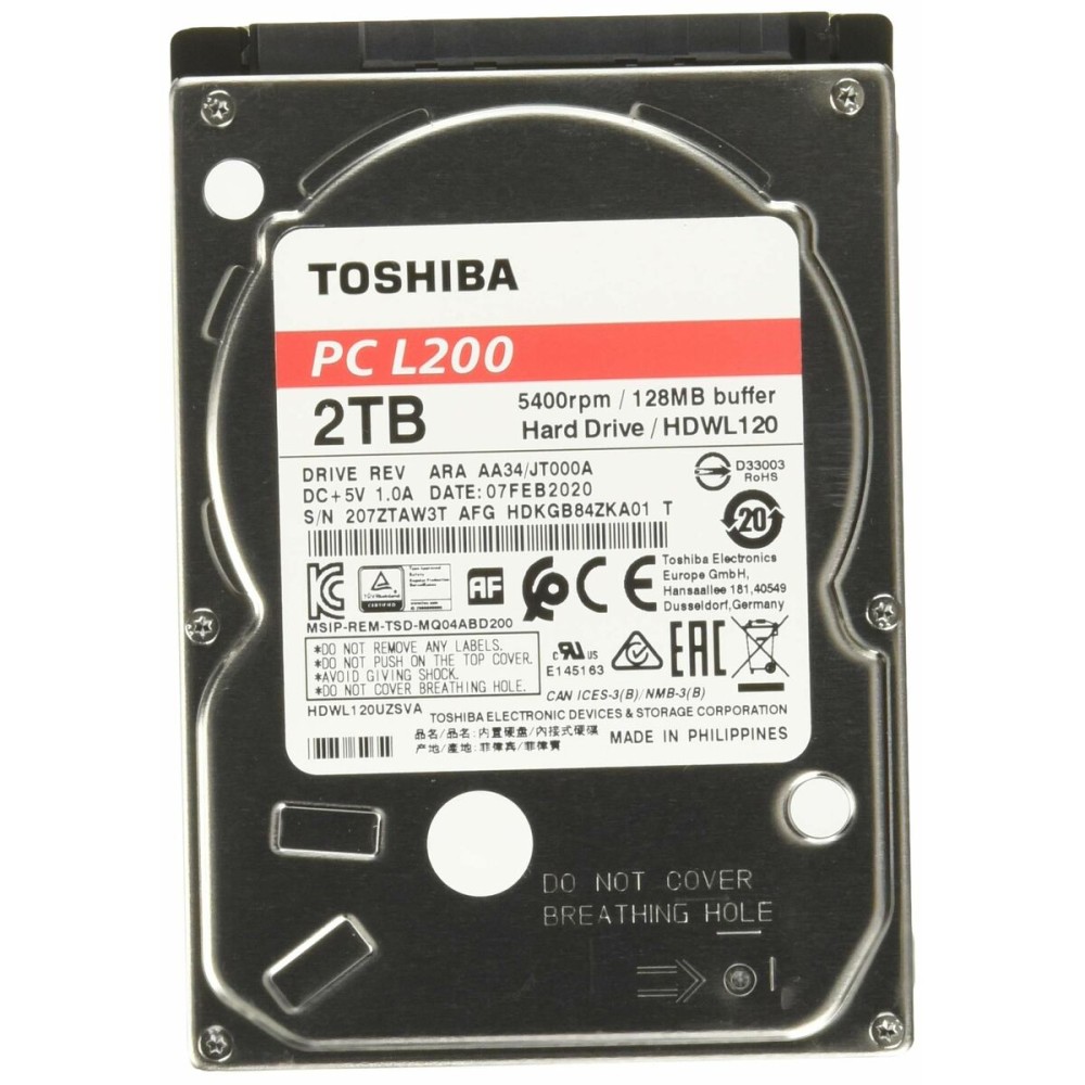 Disque dur Toshiba HDKGB91ZKA01T 2,5" 2 TB