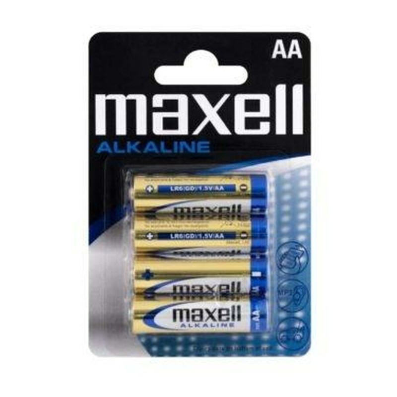 Alkaline Batteries Maxell LR06 (12 Units)