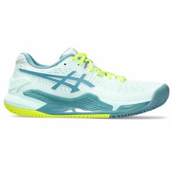 Chaussures de Tennis pour Femmes Asics Gel-Resolution 9 Clay Aigue marine