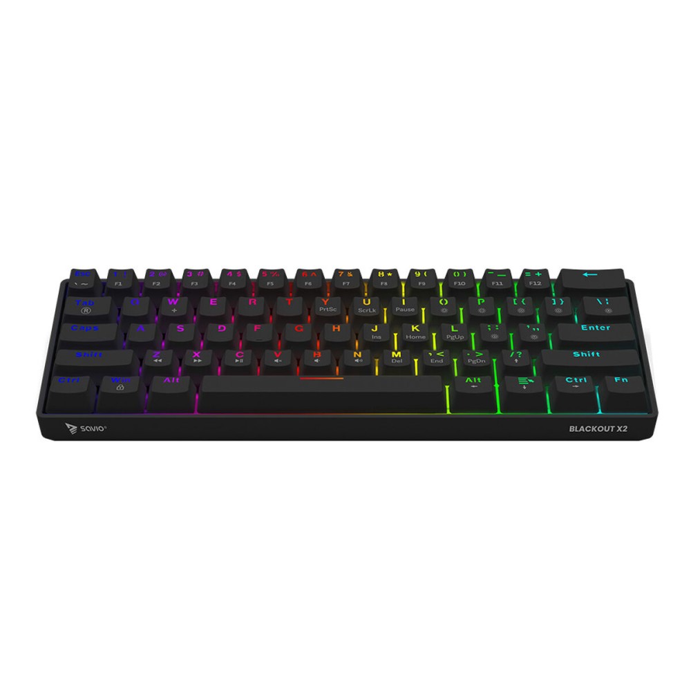 Clavier Savio BLACKOUT X2 Blue Noir Qwerty US