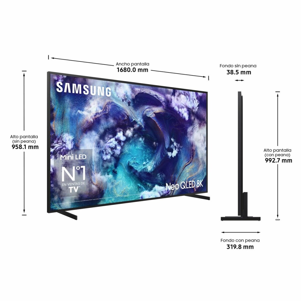 Smart TV Samsung TQ75QN900FTXXC 75" 8K Ultra HD HDR Neo QLED