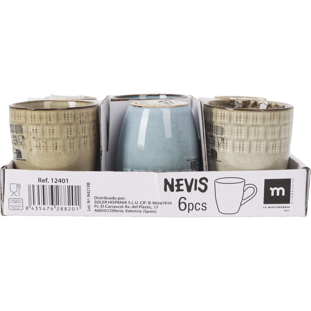 Tasse Kaffee und Tee La Mediterránea Nevis 90 ml (36 Stück)