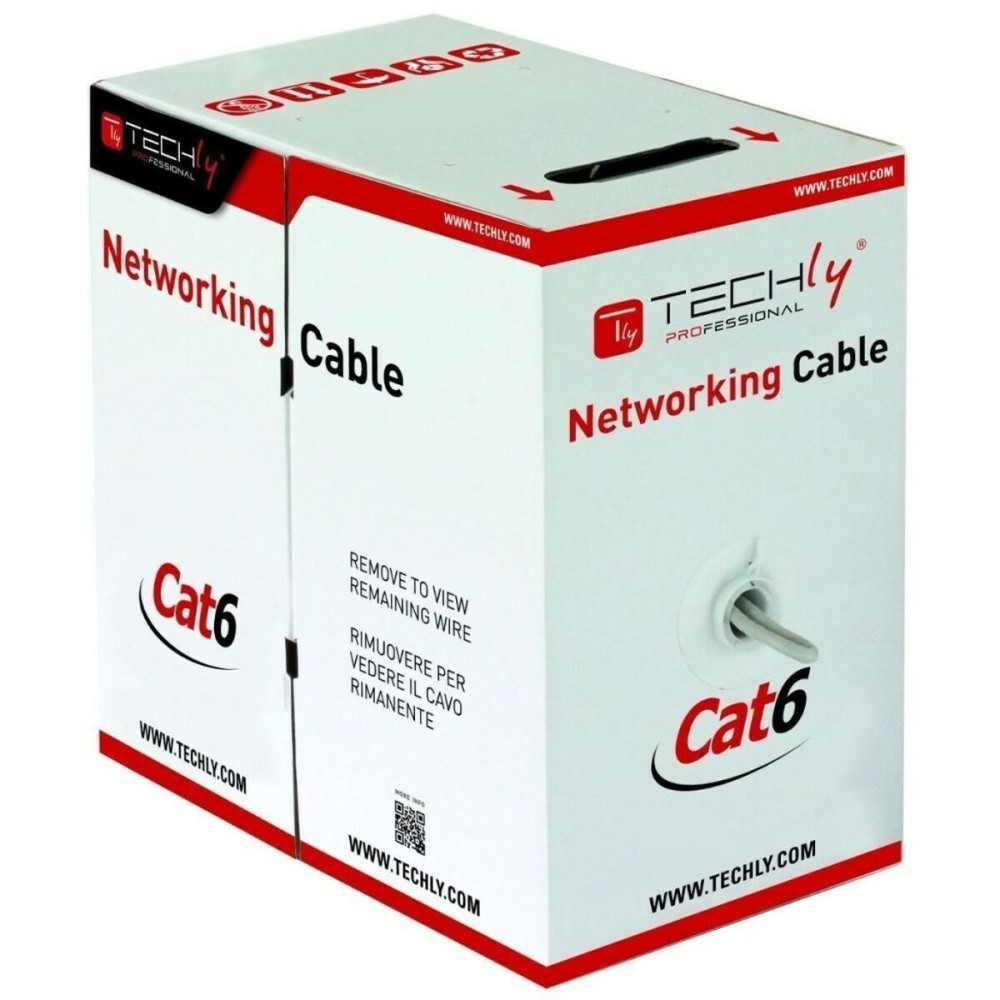 FTP starres Netzwerkkabel der Kategorie 6 Techly 022595 Grau 305 m