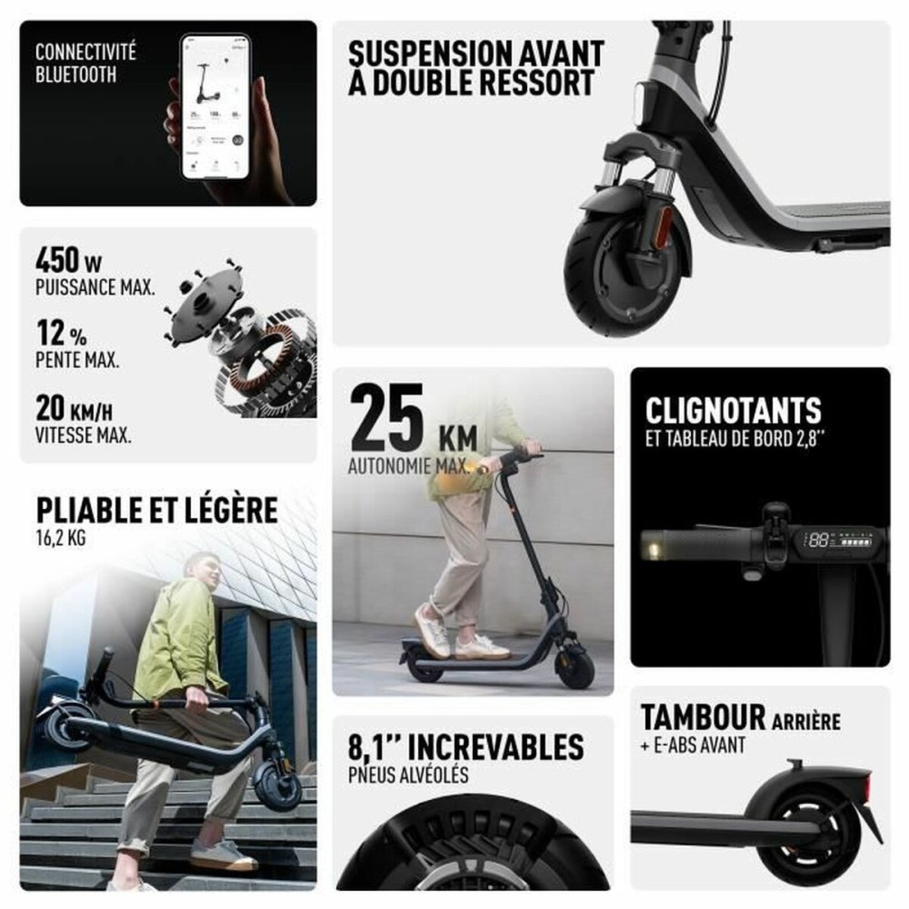 Elektroroller Segway Schwarz 450 W 20 km/h