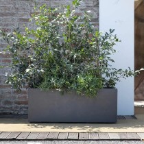 Pot Deroma Anthracite 99 cm Plastique Rectangulaire Moderne